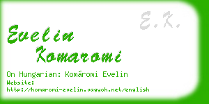 evelin komaromi business card